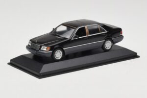 Mercedes 600 SEL W140 Black Metallic Minichamps 1:43 940035400 Metaal — afbeelding 2 van 4