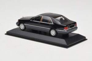 Mercedes 600 SEL W140 Black Metallic Minichamps 1:43 940035400 Metaal — afbeelding 3 van 4