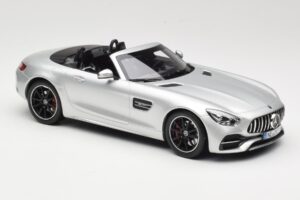 Mercedes AMG GT C Roadster R190 Zilver Norev 1:18 183453 Metaal — afbeelding 4 van 6