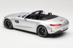 Mercedes AMG GT C Roadster R190 Zilver Norev 1:18 183453 Metaal — afbeelding 5 van 6