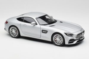 Mercedes AMG GT S C190 Designo Iridium Zilver Magno Norev 1:18 B66960485 Metaal — afbeelding 6 van 8