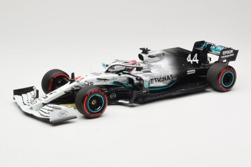 Mercedes AMG Petronas W10 #44 L. Hamilton Winner German GP 2019 Minichamps 1:18 110191144 Metaal