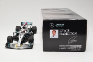 Mercedes AMG Petronas W10 #44 L. Hamilton Winner British GP 2019 Minichamps 1:18 110191044 Metaal — afbeelding 6 van 6