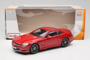 Mercedes AMG SL 63 R231 Rood Maisto 1:18 36199 Metaal — afbeelding 8 van 8