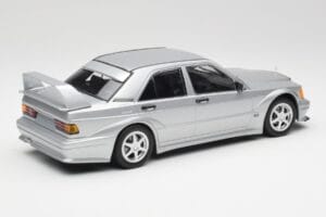 Mercedes 190E W201 2.5-16 EVO 2 Astral Zilver Metallic Minichamps 1:18 155036101 Metaal — afbeelding 2 van 6
