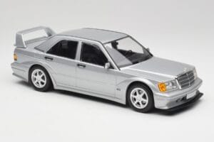 Mercedes 190E W201 2.5-16 EVO 2 Astral Zilver Metallic Minichamps 1:18 155036101 Metaal — afbeelding 4 van 6