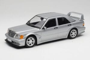 Mercedes 190E W201 2.5-16 EVO 2 Astral Zilver Metallic Minichamps 1:18 155036101 Metaal