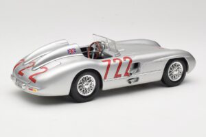 Mercedes 300 SLR W196S #722 S. Moss / D. Jenkinson Mille Miglia Winner 1955 Maisto 1:18 536887 Metaal — afbeelding 3 van 8