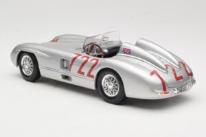 Mercedes 300 SLR W196S #722 S. Moss / D. Jenkinson Mille Miglia Winner 1955 Maisto 1:18 536887 Metaal — afbeelding 7 van 8
