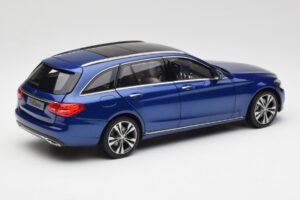 Mercedes C-Class S205 T-Modell Brilliant Blauw Metallic Norev 1:18 B66960257 Metaal — afbeelding 3 van 8