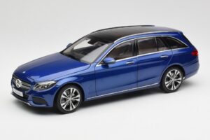 Mercedes C-Class S205 T-Modell Brilliant Blauw Metallic Norev 1:18 B66960257 Metaal