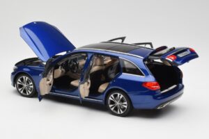 Mercedes C-Class S205 T-Modell Brilliant Blauw Metallic Norev 1:18 B66960257 Metaal — afbeelding 5 van 8