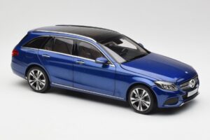 Mercedes C-Class S205 T-Modell Brilliant Blauw Metallic Norev 1:18 B66960257 Metaal — afbeelding 6 van 8