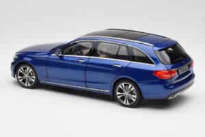 Mercedes C-Class S205 T-Modell Brilliant Blauw Metallic Norev 1:18 B66960257 Metaal — afbeelding 7 van 8