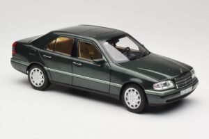 Mercedes C-Class W202 Malachite Green Norev 1:18 183372 Metaal — afbeelding 4 van 8