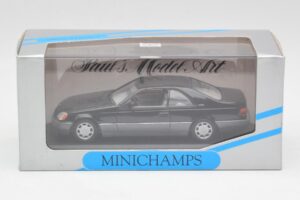Mercedes C140 600 SEC Zwart Minichamps 1:43 32600 Metaal — afbeelding 4 van 4