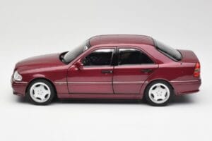 Mercedes AMG C36 W202 Almandine Rood Norev 1:18 B66040706 Metaal — afbeelding 4 van 8