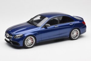 Mercedes AMG C63 S W205 Blauw GT Spirit 1:18 ZM044 Hars