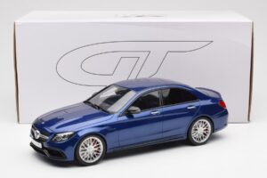 Mercedes AMG C63 S W205 Blauw GT Spirit 1:18 ZM044 Hars — afbeelding 6 van 6
