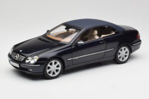 Mercedes CLK 500 W209 Cabriolet Donkerblauw Metallic Kyosho 1:18 B66962174 Metaal — afbeelding 3 van 9