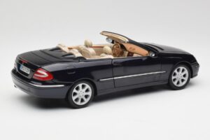 Mercedes CLK 500 W209 Cabriolet Donkerblauw Metallic Kyosho 1:18 B66962174 Metaal — afbeelding 4 van 9