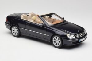 Mercedes CLK 500 W209 Cabriolet Donkerblauw Metallic Kyosho 1:18 B66962174 Metaal — afbeelding 7 van 9
