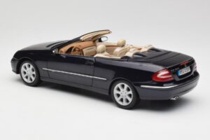 Mercedes CLK 500 W209 Cabriolet Donkerblauw Metallic Kyosho 1:18 B66962174 Metaal — afbeelding 8 van 9