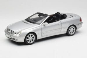 Mercedes CLK 500 Cabriolet Elegance A209 Zilver Kyosho 1:18 B66962172 Metaal