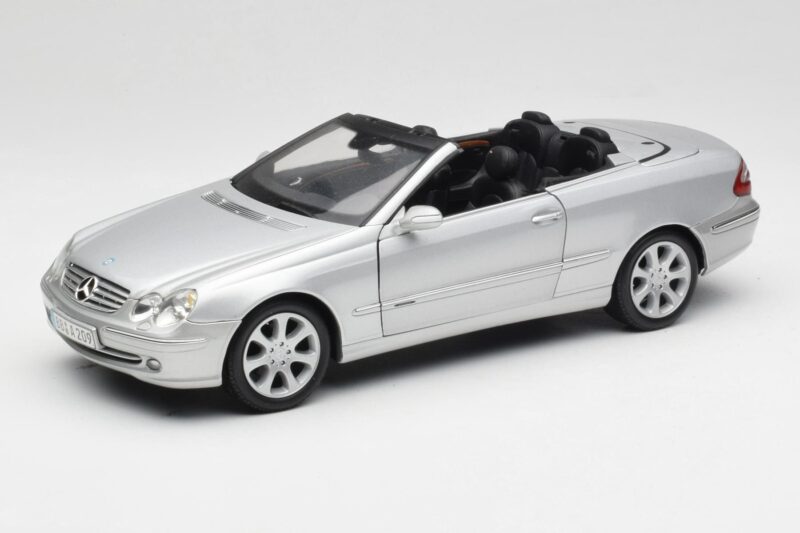 Mercedes CLK 500 Cabriolet Elegance A209 Zilver Kyosho 1:18 B66962172 Metaal