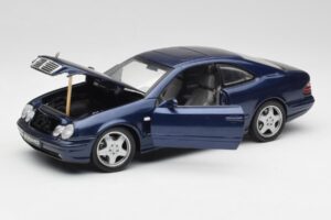 Mercedes CLK 55 AMG C209 Blauw Metallic Anson 1:18 30343 Metaal — afbeelding 2 van 8