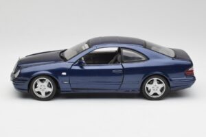 Mercedes CLK 55 AMG C209 Blauw Metallic Anson 1:18 30343 Metaal — afbeelding 4 van 8