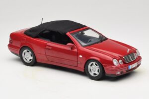 Mercedes CLK A208 Cabriolet Rood Anson 1:18 30338 Metaal — afbeelding 6 van 8
