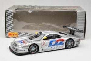 Mercedes CLK LM GT1 #1 AMG Mercedes K. Ludwig / R. Zonta FIA GT Championship 1998 Maisto 1:18 56053 Metaal — afbeelding 8 van 8