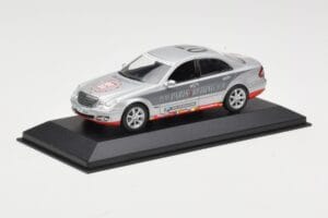 Mercedes E-Class W211 #7 Team AutoBild Paris-Beijing 2006 Replacement Box Minichamps 1:43 MB001 Metaal — afbeelding 2 van 4