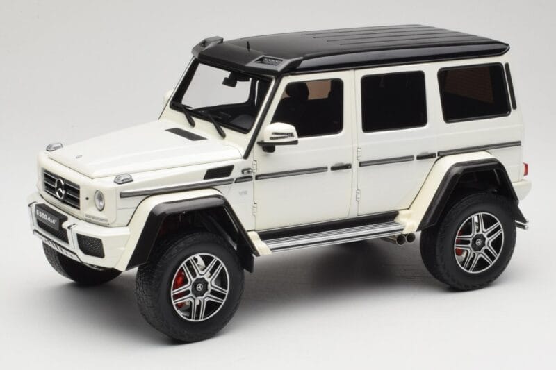 Mercedes G 63 AMG 4x4 Squared Polar White Almost Real 1:18 820203 Metaal