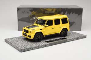 Mercedes Brabus 850 6.0 Widestar G63 W463 Electric Beam Yellow Minichamps 1:18 107032402 Metaal — afbeelding 6 van 6