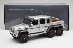 Mercedes AMG G63 W463 6x6 Iridium Zilver AUTOart 1:18 76301 Composiet — afbeelding 8 van 8