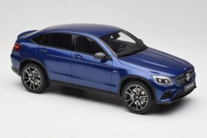 Mercedes AMG GLC 43 Coupe Brilliant Blauw GT Spirit 1:18 B66960468 Hars — afbeelding 4 van 6