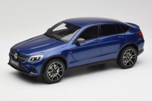 Mercedes AMG GLC 43 Coupe Brilliant Blauw GT Spirit 1:18 B66960468 Hars