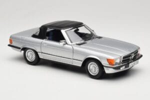 Mercedes R107 380 SL Zilver Norev 1:18 183725 Metaal — afbeelding 6 van 8