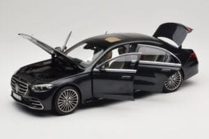 Mercedes S-Class W223 AMG Line Anthracite Blue Norev 1:18 183800 Metaal — afbeelding 2 van 8