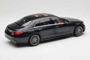 Mercedes S-Class W223 AMG Line Anthracite Blue Norev 1:18 183800 Metaal — afbeelding 3 van 8
