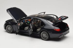 Mercedes S-Class W223 AMG Line Anthracite Blue Norev 1:18 183800 Metaal — afbeelding 5 van 8