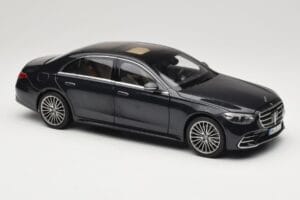 Mercedes S-Class W223 AMG Line Anthracite Blue Norev 1:18 183800 Metaal — afbeelding 6 van 8