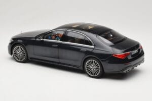 Mercedes S-Class W223 AMG Line Anthracite Blue Norev 1:18 183800 Metaal — afbeelding 7 van 8
