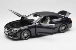 Mercedes S-Class Cabriolet A217 Magnetite Zwart Metallic Norev 1:18 B66960354 Metaal — afbeelding 2 van 8