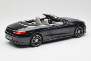 Mercedes S-Class Cabriolet A217 Magnetite Zwart Metallic Norev 1:18 B66960354 Metaal — afbeelding 3 van 8