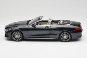 Mercedes S-Class Cabriolet A217 Magnetite Zwart Metallic Norev 1:18 B66960354 Metaal — afbeelding 4 van 8