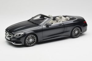 Mercedes S-Class Cabriolet A217 Magnetite Zwart Metallic Norev 1:18 B66960354 Metaal
