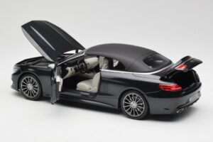 Mercedes S-Class Cabriolet A217 Magnetite Zwart Metallic Norev 1:18 B66960354 Metaal — afbeelding 5 van 8